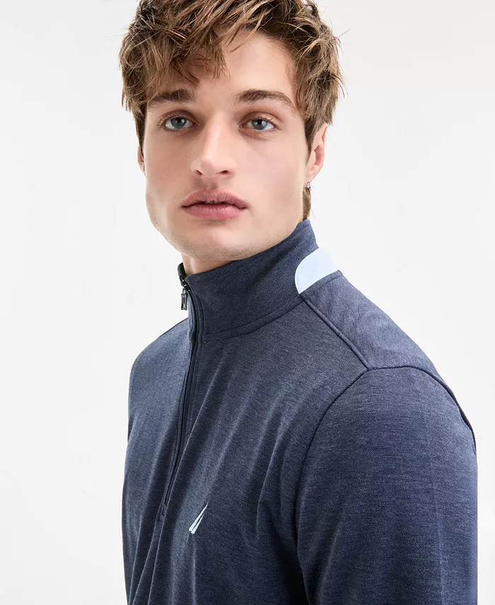 Alfani Nautica Men’s Moisture Wicking Performance Quarter-Zip Men's Fashion & Accessories