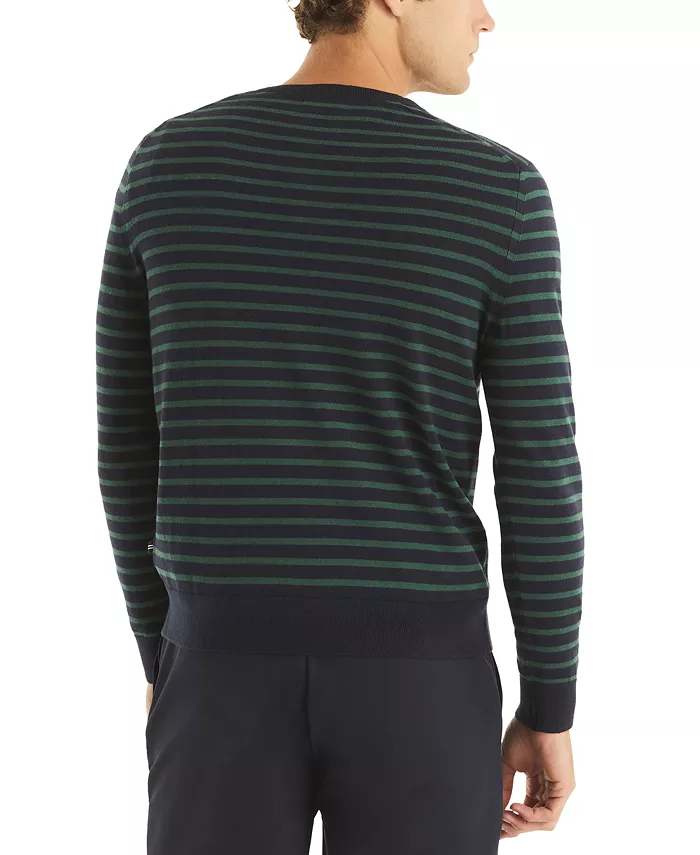 Alfani Nautica Men's Navtech Classic-Fit Stripe Crewneck Sweater Men's Fashion & Accessories