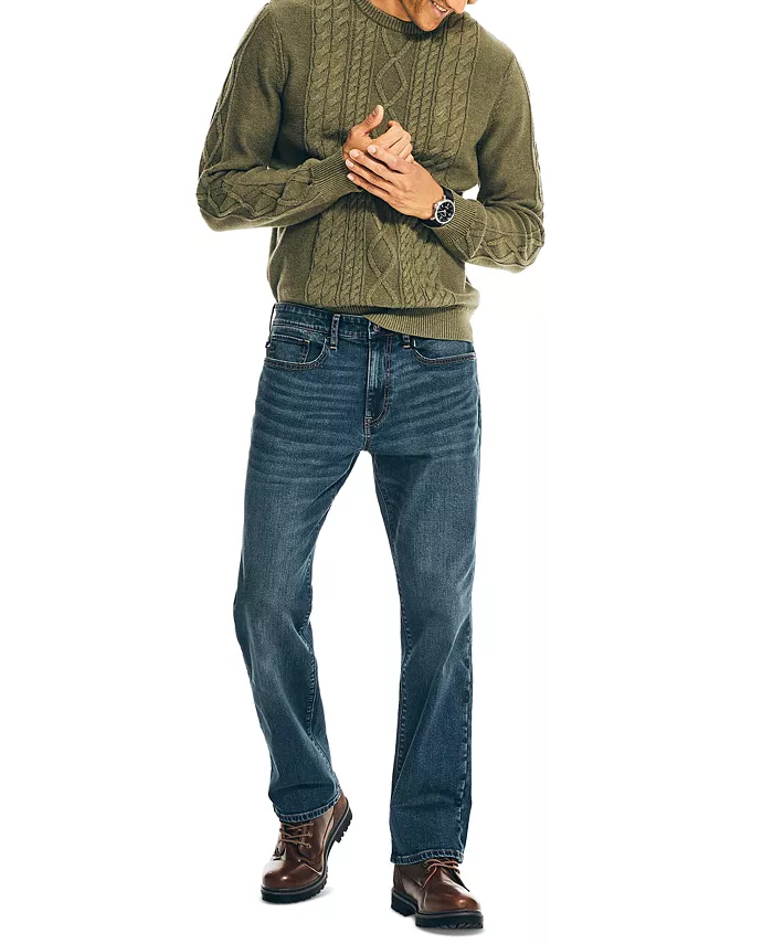 Alfani Nautica Men's Original Relaxed-Fit Stretch Denim 5-Pocket Jeans Men's Fashion & Accessories