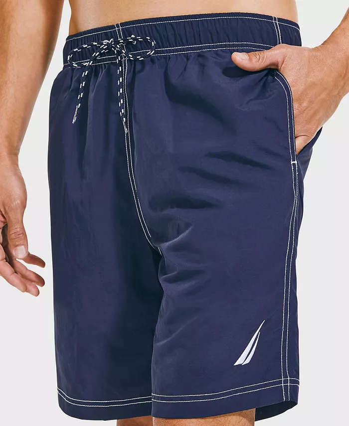 Alfani Nautica Men's Quick Dry Nylon 8" Swim Trunks Men's Fashion & Accessories