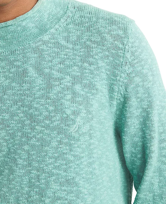 Alfani Nautica Men's Slub Linen Crewneck Sweater Men's Fashion & Accessories