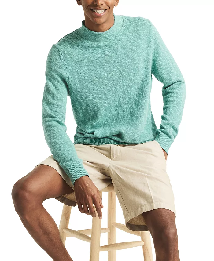 Alfani Nautica Men's Slub Linen Crewneck Sweater Men's Fashion & Accessories