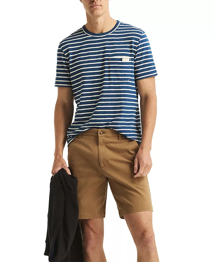 Alfani Nautica Men's Solid-Color Stretch-Twill 8.5" Deck Shorts Men's Fashion & Accessories