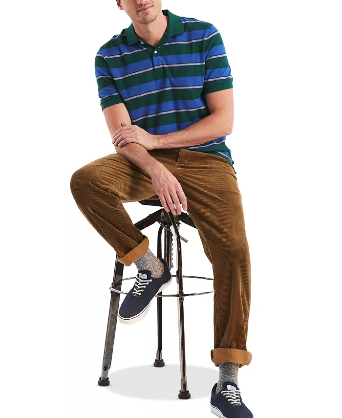 Alfani Nautica Men's Striped Classic-Fit Deck Polo Shirt Men's Fashion & Accessories