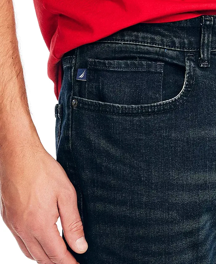 Alfani Nautica Men's Vintage Straight-Fit Stretch Denim 5-Pocket Jeans Men's Fashion & Accessories