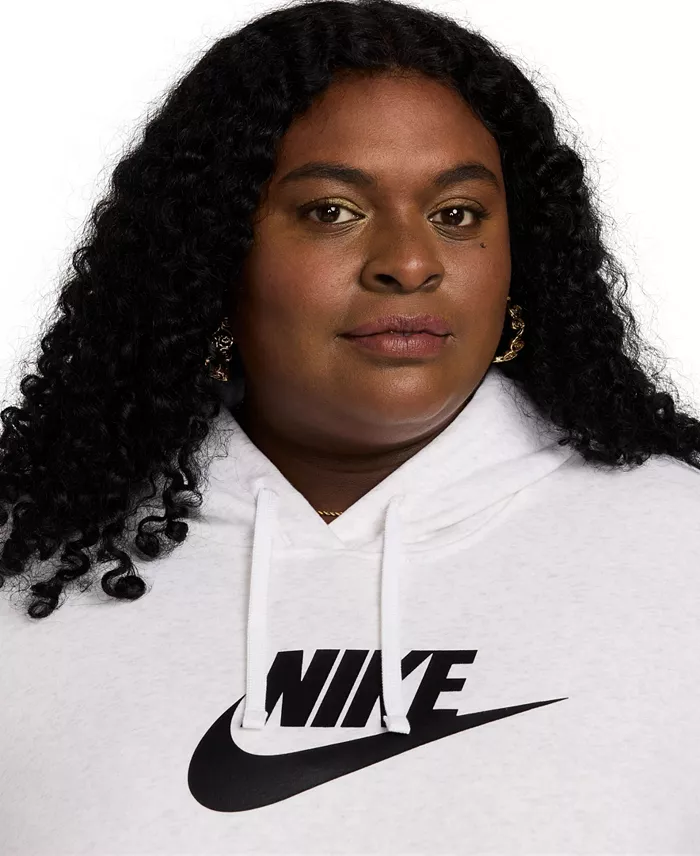 Alfani Nike Plus Size Active Sportswear Club Hooded Fleece Sweatshirt Women's Fashion Shoes & Accessories