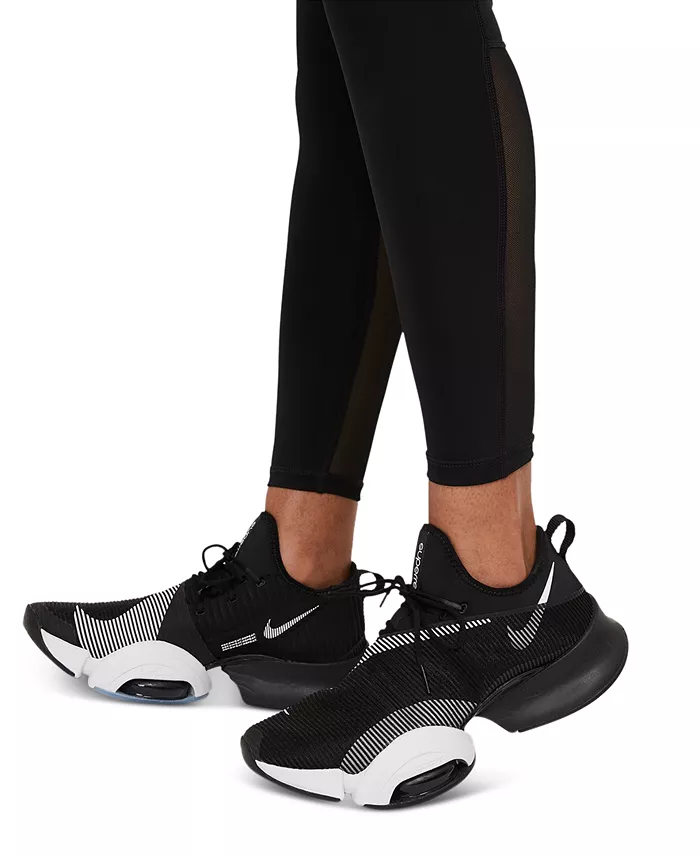 Alfani Nike Pro Women's Mid-Rise Mesh-Paneled Leggings Women's Fashion Shoes & Accessories