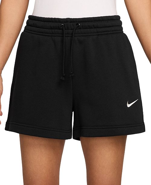 alfani Nike Sportswear Women's Phoenix Fleece Mid-Rise 4" Shorts Women's Fashion Shoes & Accessories