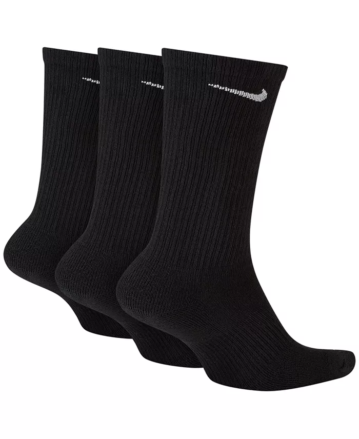 Alfani Nike Unisex Everyday Plus Cushioned Training Crew Socks 3 Pairs Men's Fashion & Accessories
