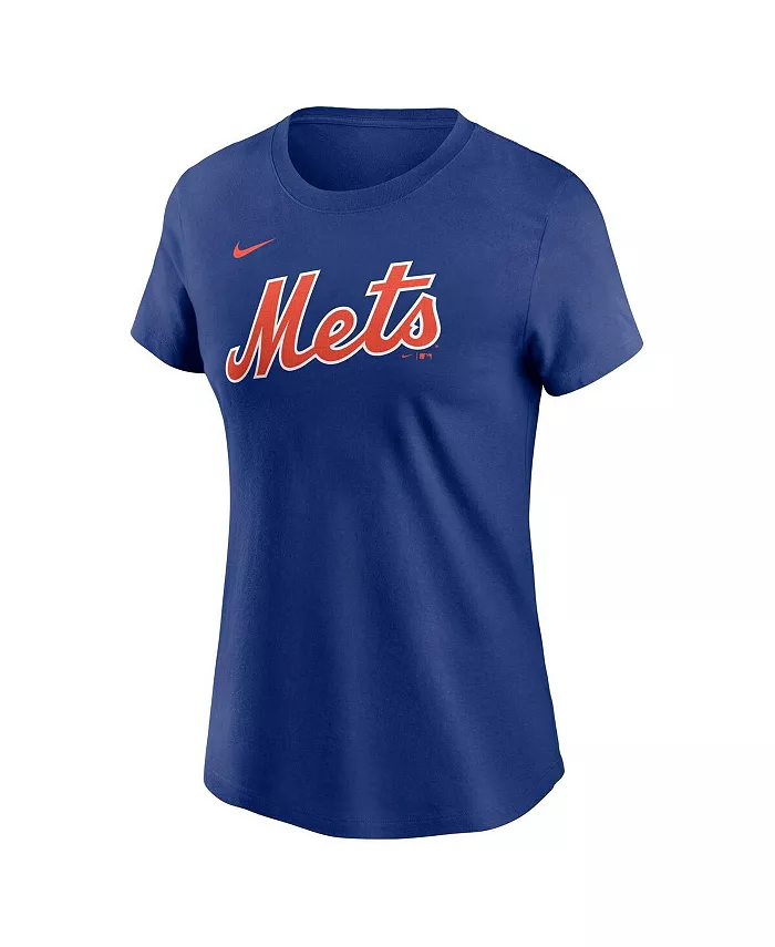 Alfani Nike Women's Francisco Lindor Royal New York Mets Fuse Name Number T-Shirt Sports Fan Shop