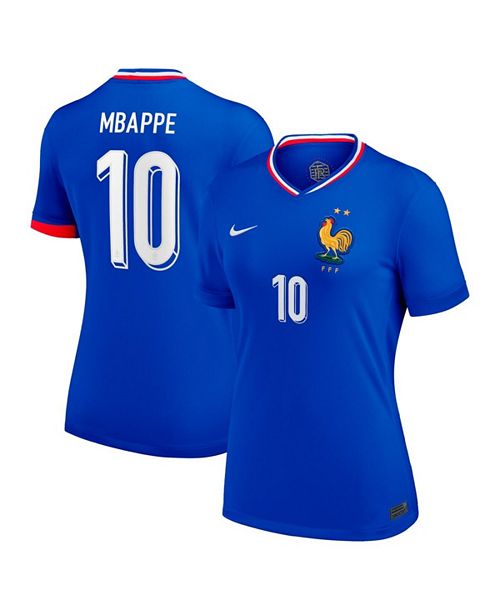 alfani Nike Women's Kylian Mbappe Blue France National Team 2024 Home Replica Jersey Sports Fan Shop