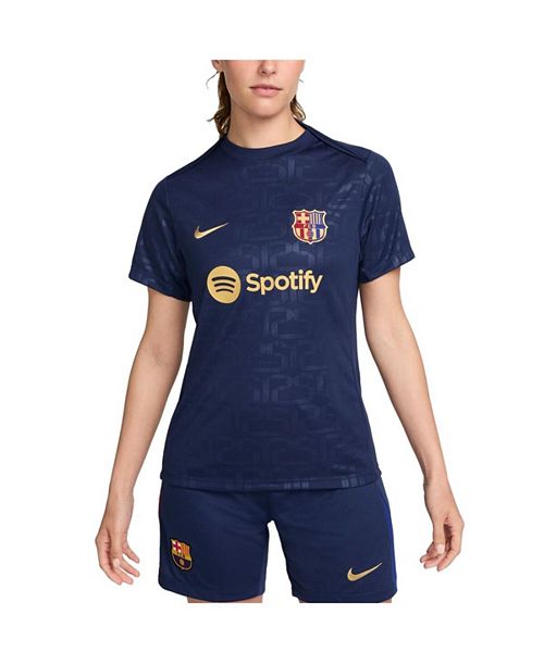 alfani Nike Women's Navy Barcelona 2024/25 Academy Pro Pre-Match Performance Top Sports Fan Shop