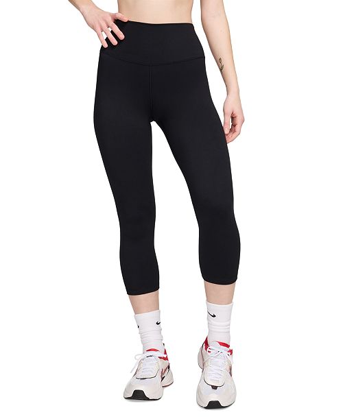 alfani Nike Women's One High-Waisted Cropped-Length Leggings Women's Fashion Shoes & Accessories