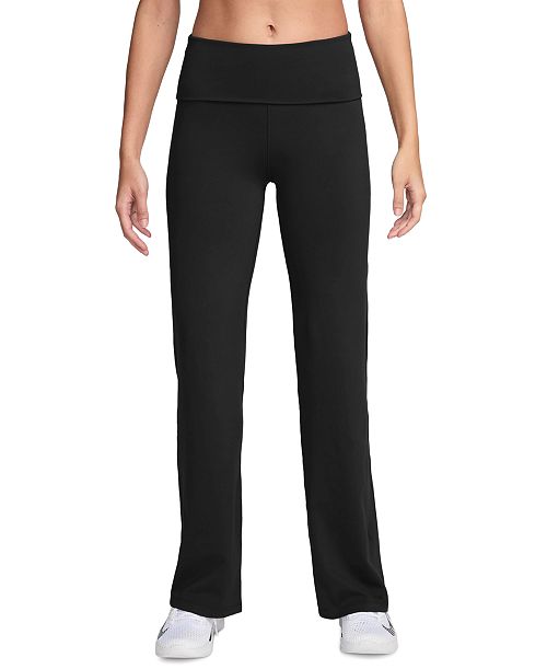 alfani Nike Women's One High-Waisted Foldover Pants Women's Fashion Shoes & Accessories