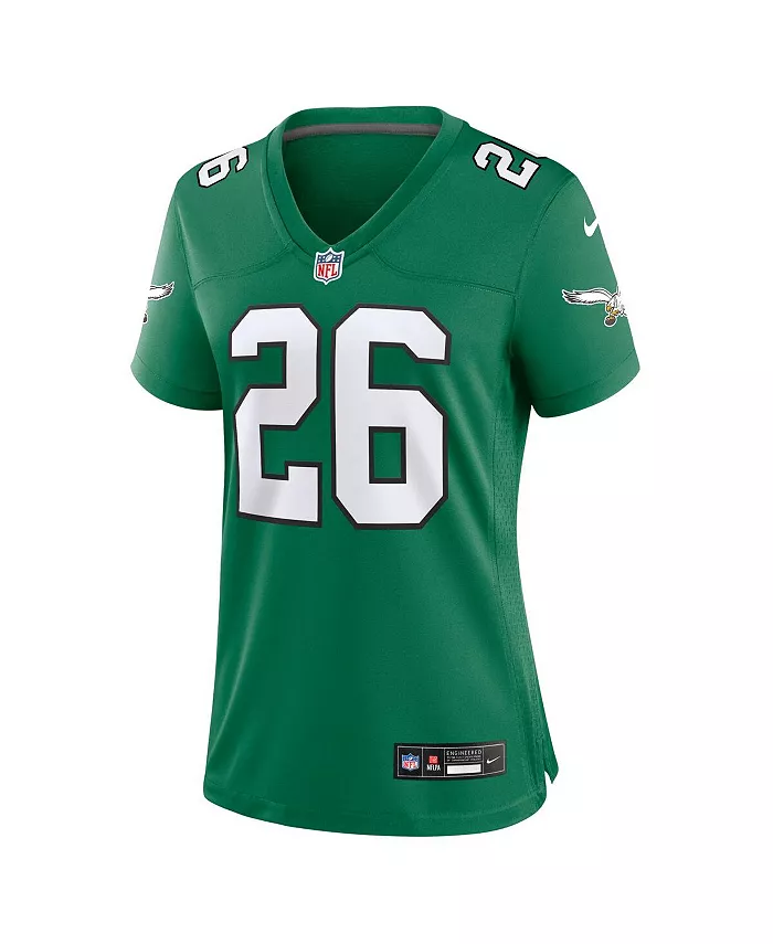 Alfani Nike Women's Saquon Barkley Kelly Green Philadelphia Eagles Alternate Game Jersey Sports Fan Shop