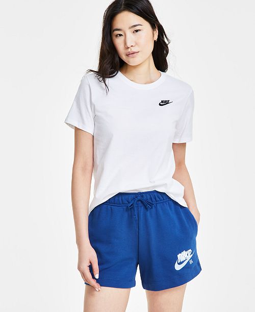 alfani Nike Women's Sportswear Club Essentials T-Shirt Women's Fashion Shoes & Accessories