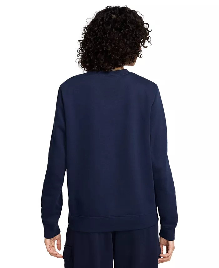 Alfani Nike Women's Sportswear Club Fleece Crewneck Sweatshirt Women's Fashion Shoes & Accessories