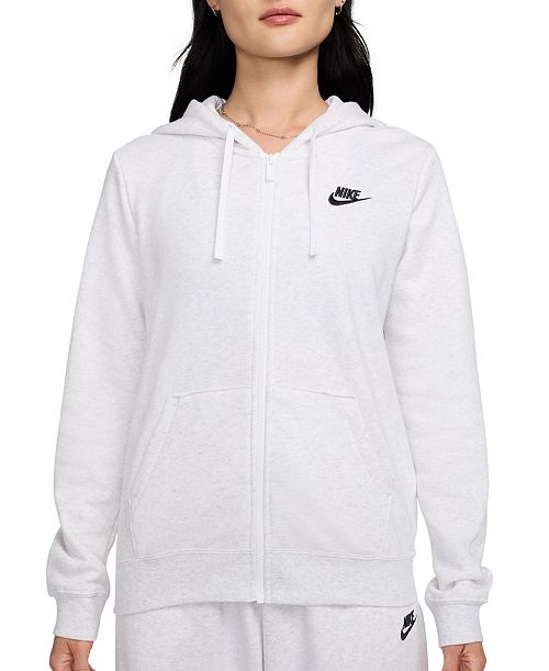 alfani Nike Women's Sportswear Club Fleece Full-Zip Hoodie Women's Fashion Shoes & Accessories