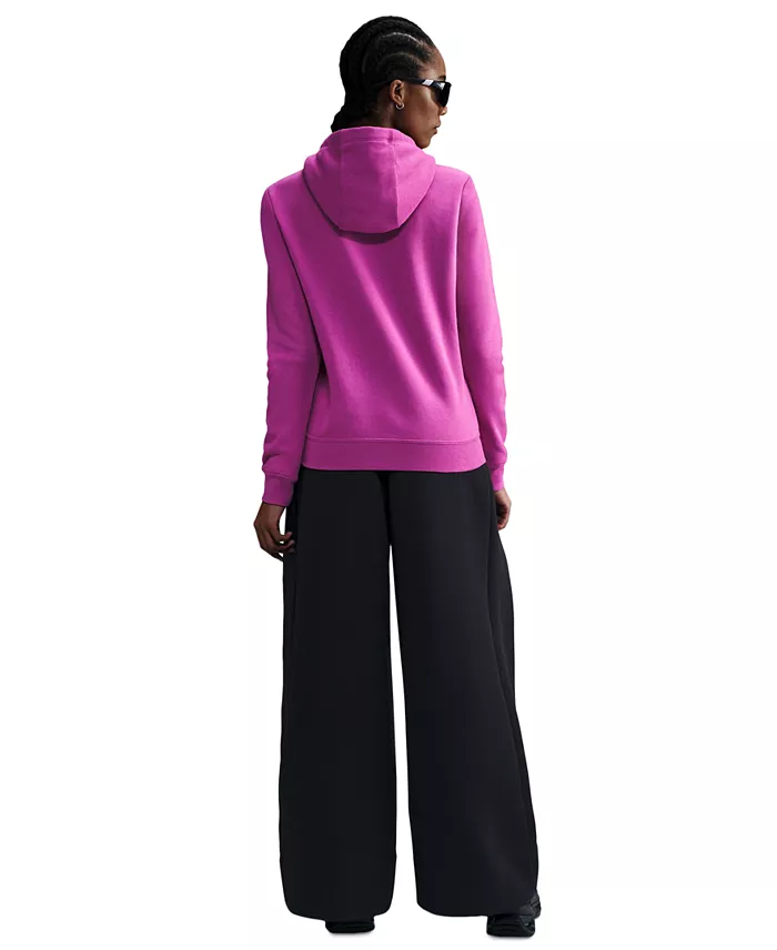 Alfani Nike Women's Sportswear Club Fleece Logo Pullover Hoodie Women's Fashion Shoes & Accessories