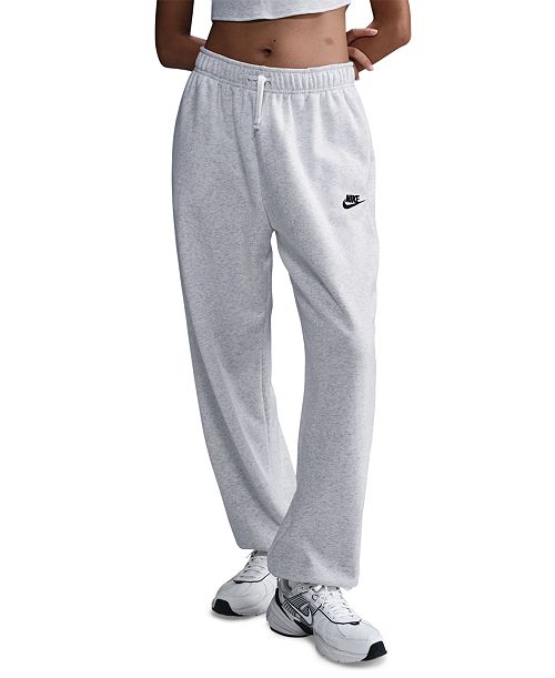 alfani Nike Women's Sportswear Club Fleece Mid-Rise Oversized Sweatpants Women's Fashion Shoes & Accessories