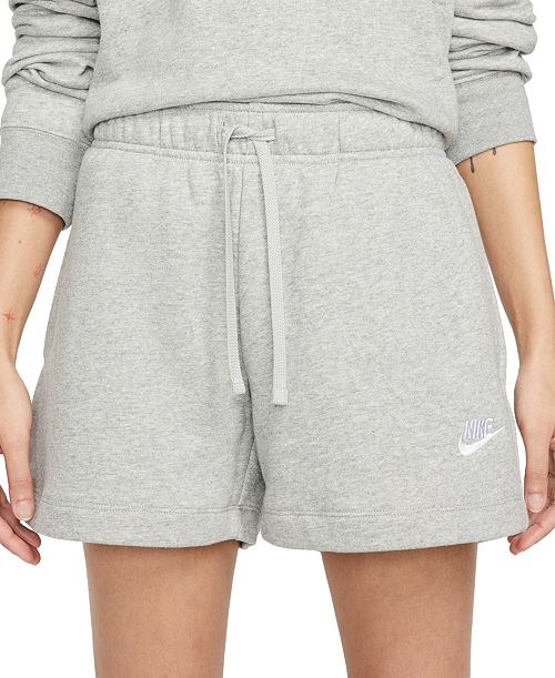 alfani Nike Women's Sportswear Club Fleece Mid-Rise Shorts Women's Fashion Shoes & Accessories