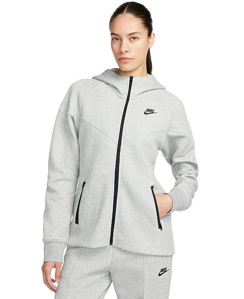 alfani Nike Women's Sportswear Tech Fleece Windrunner Full-Zip Hoodie Women's Fashion Shoes & Accessories