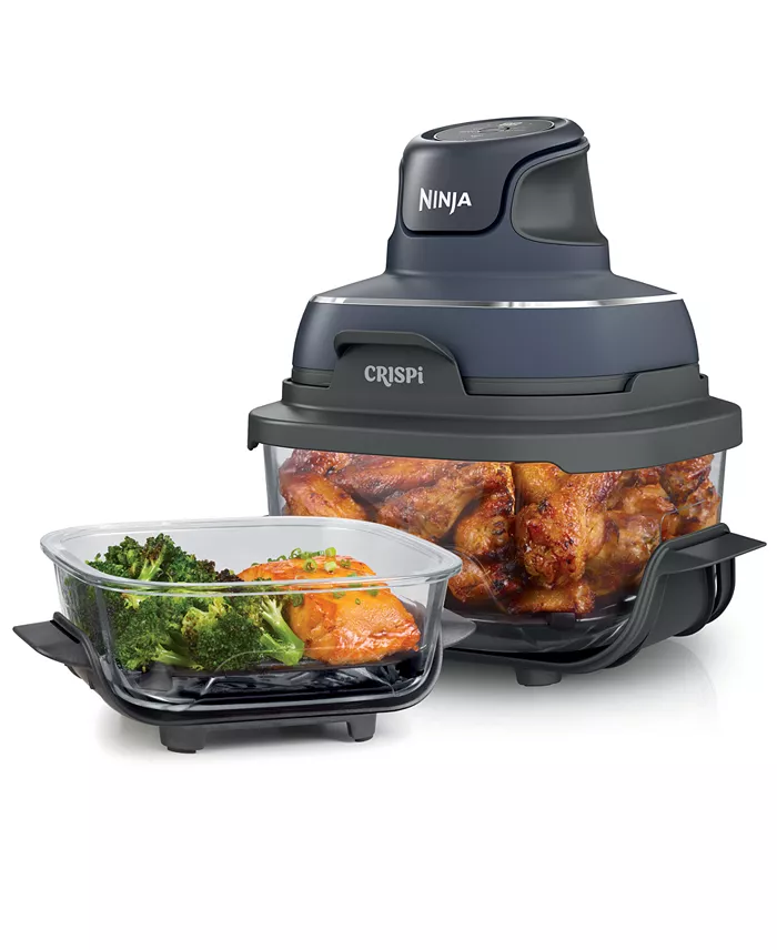 Alfani Ninja Crispi 4-in-1 Portable Glass Air Fryer Cooking System Kitchen & Dining