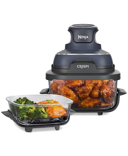 alfani Ninja Crispi 4-in-1 Portable Glass Air Fryer Cooking System Kitchen & Dining