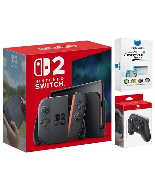 alfani Nintendo Switch 2 Video Game Console with Pro Controller and MightySkins Code Electronics