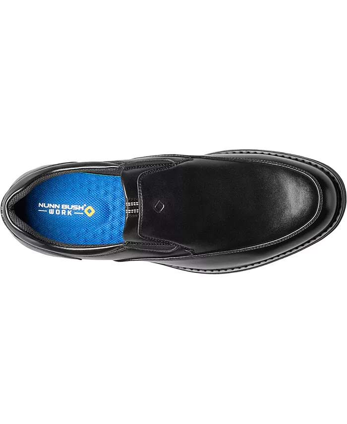 Nunn Bush Men's Wade Moc Toe Slip-On Slip Resistant Loafer Men's Shoes