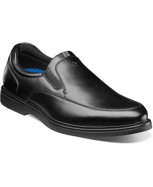 Nunn Bush Men's Wade Moc Toe Slip-On Slip Resistant Loafer Men's Shoes