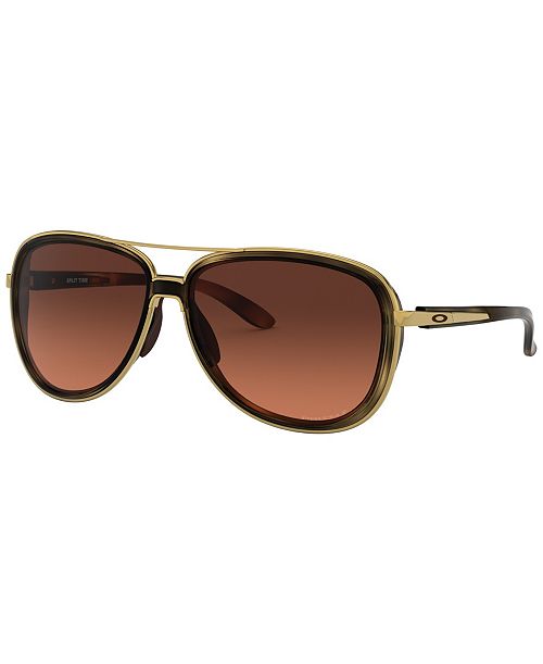 alfani Oakley Women's Polarized Sunglasses OO4129 Split Time 58 Women's Fashion Shoes & Accessories