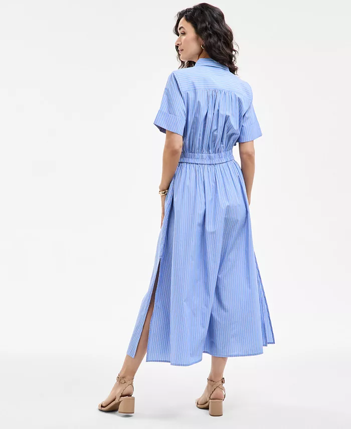Alfani On 34th Women's Cotton Midi Shirtdress Exclusively At Macy's Women's Fashion Shoes & Accessories