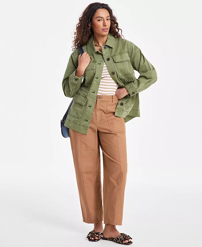 Alfani On 34th Women's Easy Utility Jacket Exclusively At Macy's Women's Fashion Shoes & Accessories