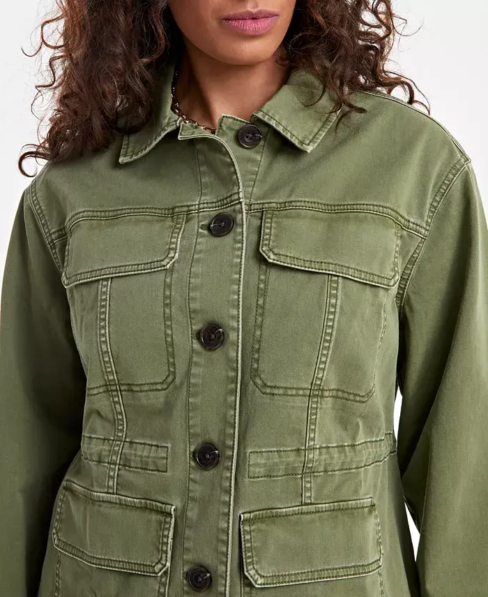 Alfani On 34th Women's Easy Utility Jacket Exclusively At Macy's Women's Fashion Shoes & Accessories