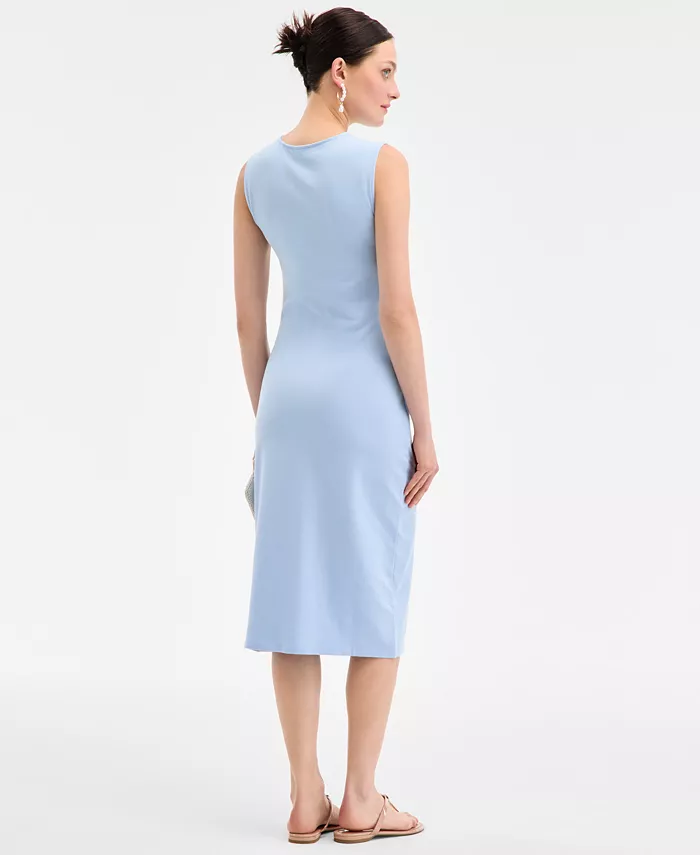 Alfani On 34th Women's Knot-Front Knit Midi Dress Exclusively At Macy's Women's Fashion Shoes & Accessories