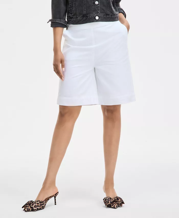 Alfani On 34th Women's Linen-Blend Pull-On Shorts Exclusively At Macy's Women's Fashion Shoes & Accessories