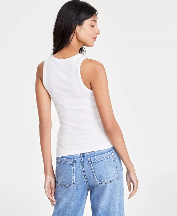 Alfani On 34th Women's Ribbed High-Neck Tank Top XXS-4X Created For Macy's Women's Fashion Shoes & Accessories