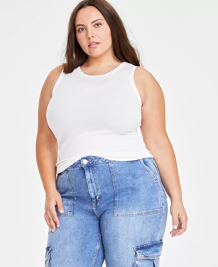 Alfani On 34th Women's Ribbed High-Neck Tank Top XXS-4X Created For Macy's Women's Fashion Shoes & Accessories