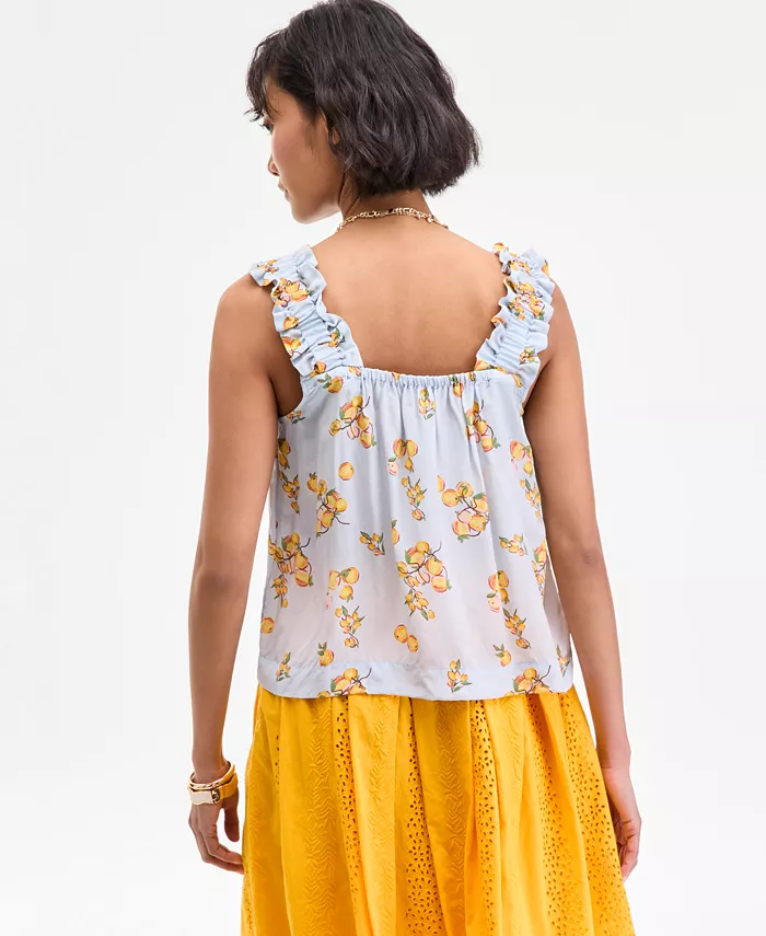 Alfani On 34th Women's Ruffle-Strap Tank Exclusively At Macy's Women's Fashion Shoes & Accessories
