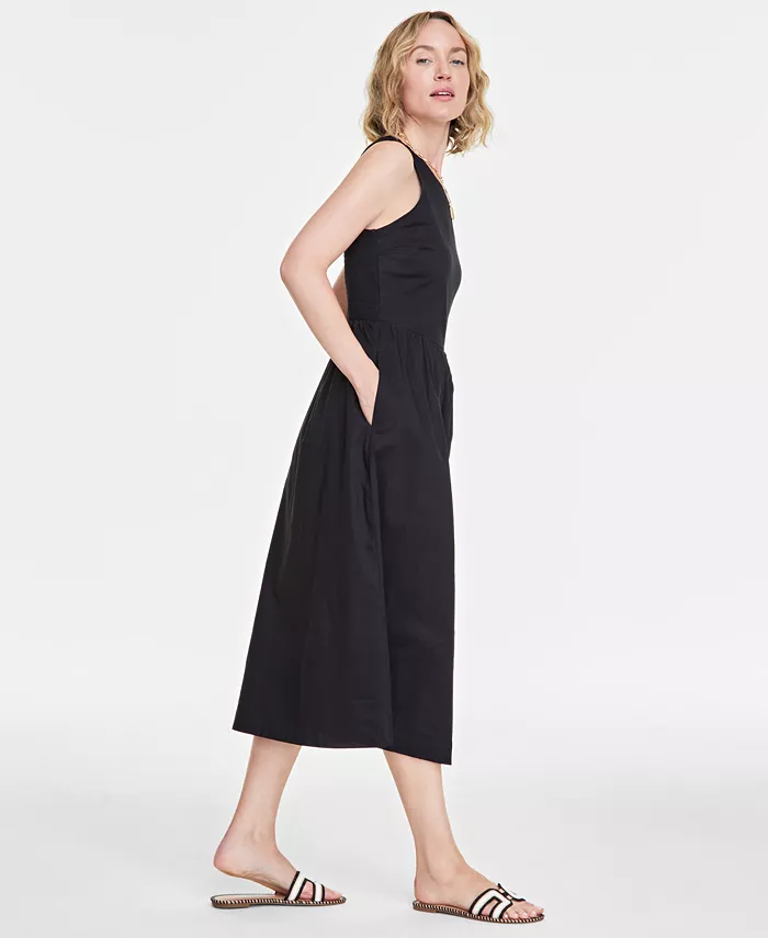Alfani On 34th Women's Sleeveless Tank Midi Dress Created For Macy's Women's Fashion Shoes & Accessories
