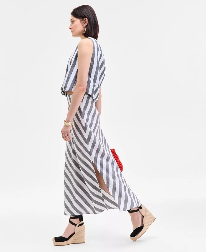 Alfani On 34th Women's Striped Maxi Skirt Exclusively At Macy's Women's Fashion Shoes & Accessories