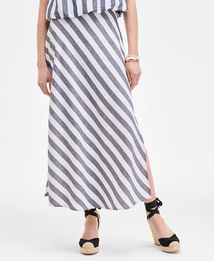 Alfani On 34th Women's Striped Maxi Skirt Exclusively At Macy's Women's Fashion Shoes & Accessories