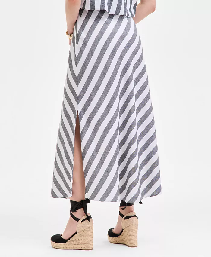 Alfani On 34th Women's Striped Maxi Skirt Exclusively At Macy's Women's Fashion Shoes & Accessories