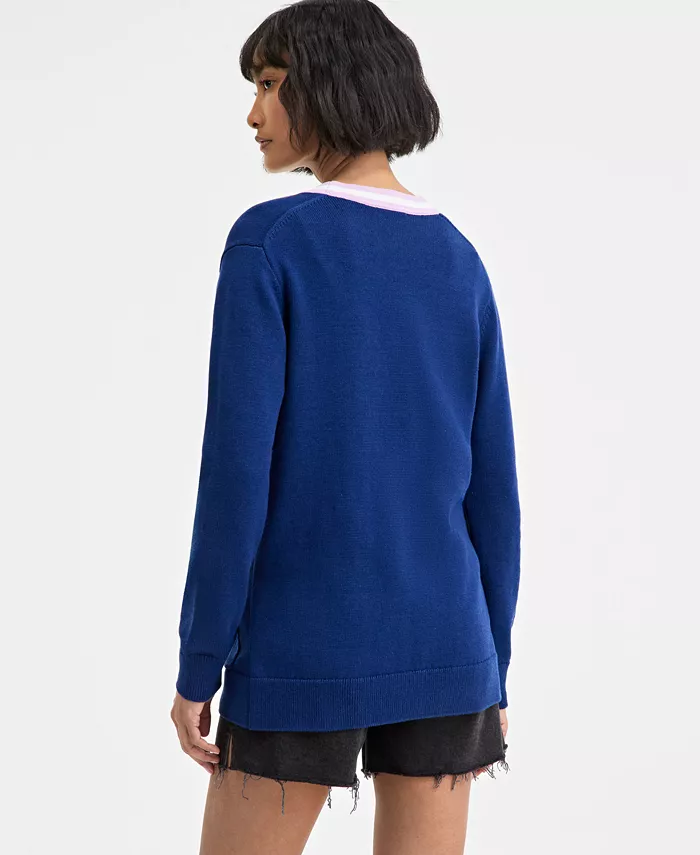 Alfani On 34th Women's Tipped Boyfriend Cardigan Exclusively At Macy's Women's Fashion Shoes & Accessories