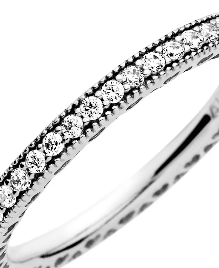 Alfani Pandora Cubic Zirconia Signature Sparkle Hearts Ring Jewelry & Watches