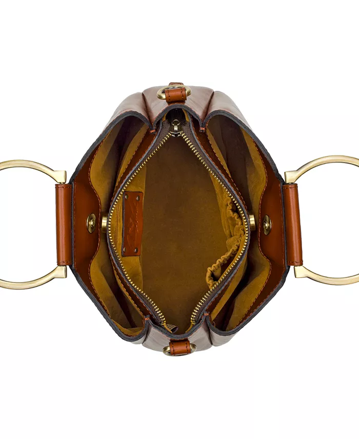 Alfani Patricia Nash Empoli Leather Satchel Women's Fashion Shoes & Accessories