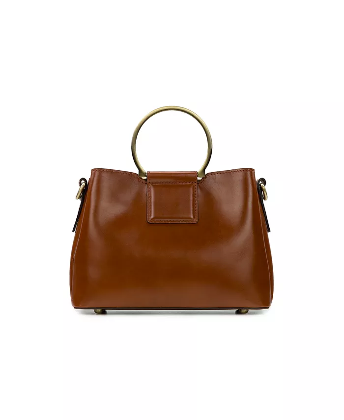 Alfani Patricia Nash Empoli Leather Satchel Women's Fashion Shoes & Accessories