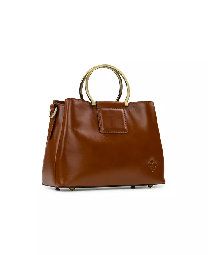 Alfani Patricia Nash Empoli Leather Satchel Women's Fashion Shoes & Accessories