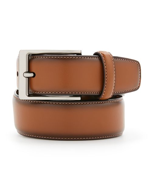 Perry Ellis Portfolio Men's Leather Dress Belt Men's Fashion & Accessories